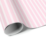Simple Pink White Stripes Christmas Wrapping Paper<br><div class="desc">Pink and White Modern Christmas Gift Wrapping Paper with a classic stripes pattern design. A simple, minimal design perfect for your winter holiday gift wrap season. Original Design by Ana Garza/Kardz Studio Designs. Love this design? Click the follow store button to see more like it. Feel free to contact me...</div>