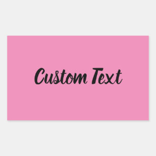 Simple Pink with Black Script Text Template Sticker