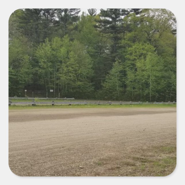 Simple Places Square Sticker (Front)