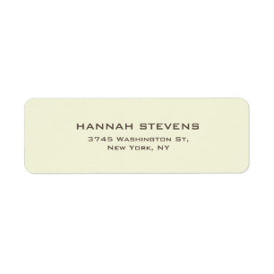 Simple Plain Beige Elegant Modern