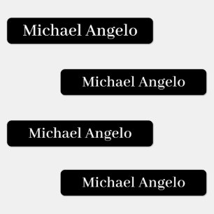 Simple Plain Custom Name Labels