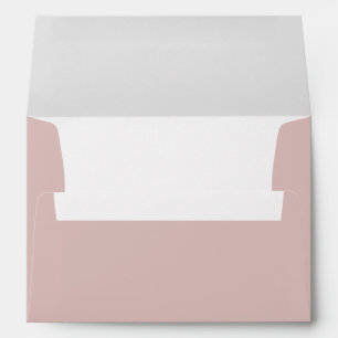 Simple Plain Dusty Blush Pink Envelope