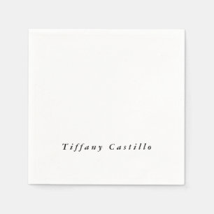 Simple Plain Elegant Modern Napkin