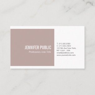 Simple Plain Harmonic Colours Modern Professional Business Card
