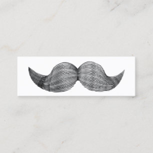 Simple Plain Hipster Moustache mini Profile Card