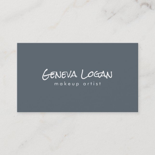 Simple Plain Minimalist Business Card (Front)