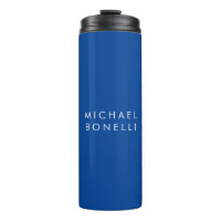 Simple Plain Minimalist Elegant Modern Deep Blue