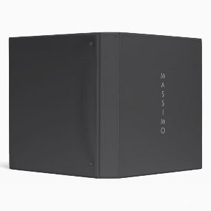 Simple Plain Minimalist Elegant Modern Grey Binder