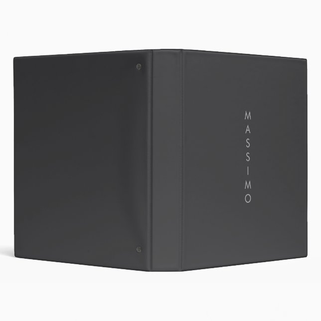 Simple Plain Minimalist Elegant Modern Grey Binder (Background)