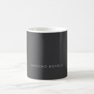 Simple Plain Minimalist Elegant Modern Grey Coffee Mug