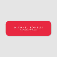 Simple Plain Minimalist Elegant Modern Red
