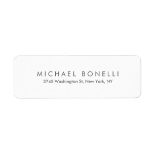 Simple Plain Minimalist Elegant Modern White