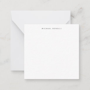 Simple Plain Minimalist Elegant Modern White Card