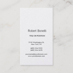 Simple Plain Modern Business Card