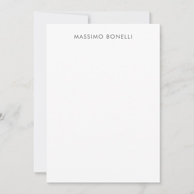 Simple Plain Modern Elegant  Card (Front)