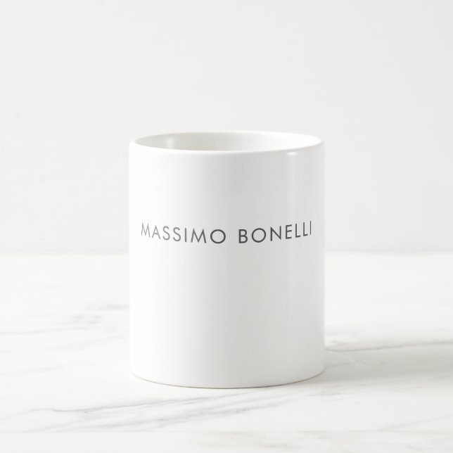 Simple Plain Modern Elegant  Coffee Mug (Center)