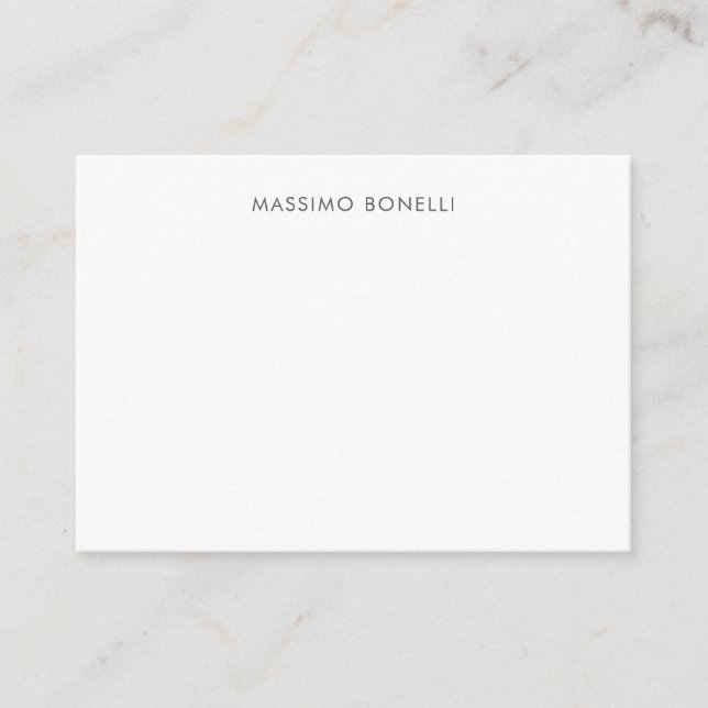 Simple Plain Modern Elegant  Enclosure Card (Front)