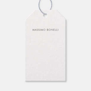 Simple Plain Modern Elegant Gift Tags