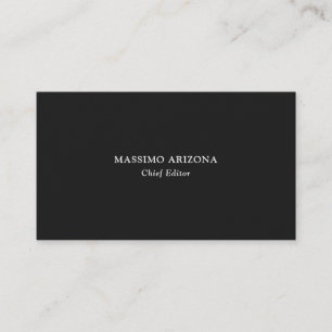 Simple Plain Modern Gray Original Premium Pearl Business Card