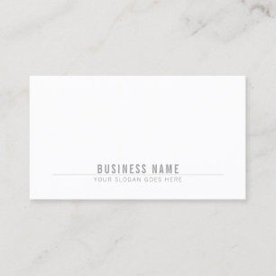 Simple Plain Modern Professional Elegant Chic Business Card