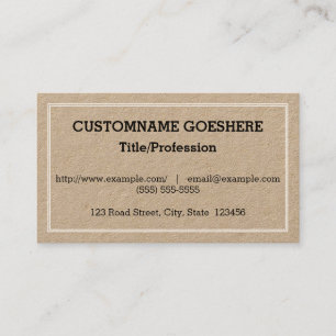 Simple, Plain Professional Business Card