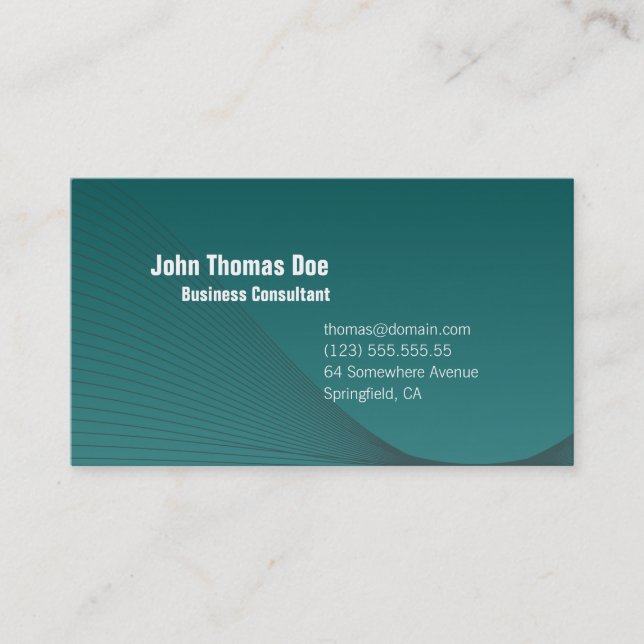Simple & Plain Professional Business Card Design (Front)
