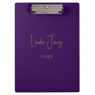 Simple plain purple clipboard