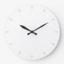 Simple Plain White Minimalist Blank Round