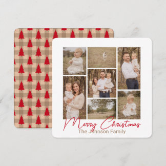 Simple Pleasures Country Red Photo Christmas Card