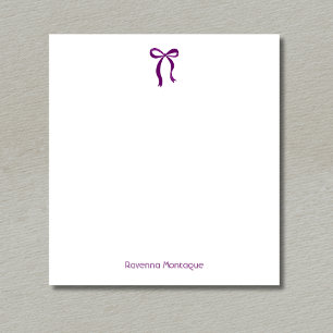 Simple Plum Purple Bow Script Custom Name Script Notepad