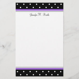 Simple Polka Dot Stationery