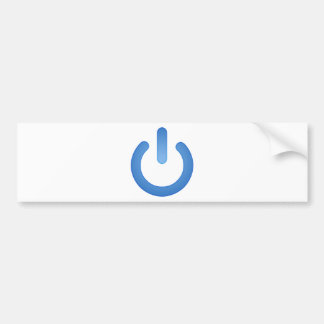 Simple Power Button Bumper Sticker