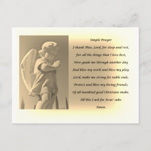 Simple Prayer Postcard
