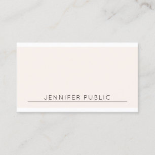 Simple Pretty Modern Elegant Colour Trendy Templat Business Card