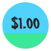 Simple Price Tag Sticker - $10 Donation Edition