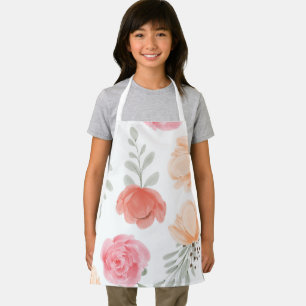 simple printed kids school apron