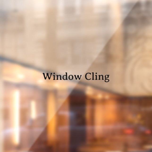 Simple Professional 18" x 24" Rectangle Window Cling (Sheet 2)