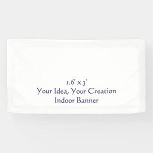 Simple Professional 1.6' x 3' Indoor Banner