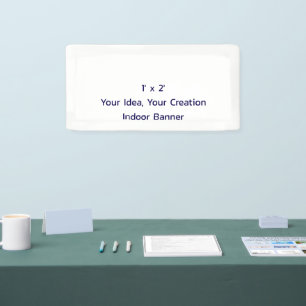 Simple Professional 1' x 2' Indoor Banner