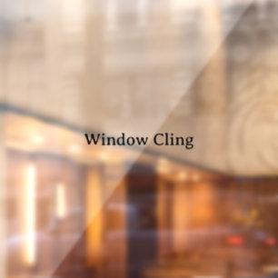 Simple Professional 20" x 30" Rectangle Window Cling