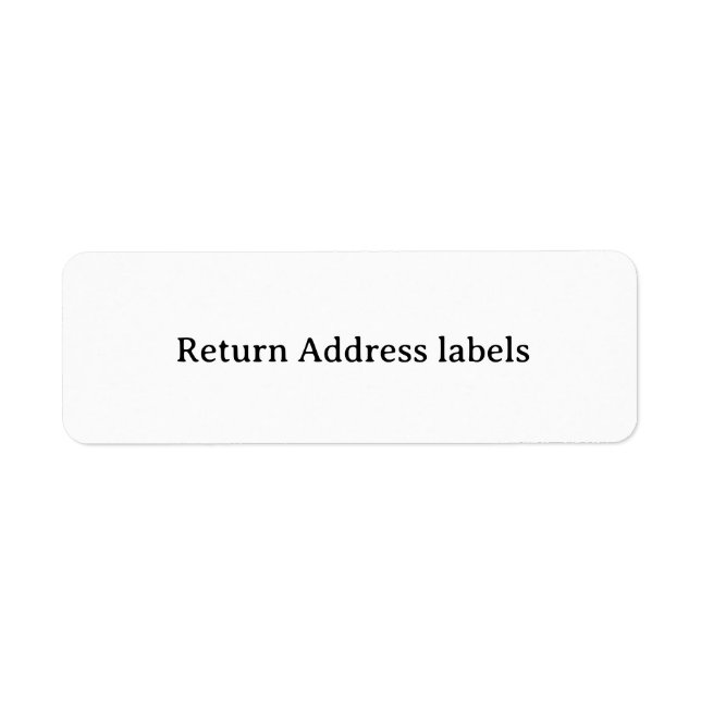 Simple Professional 2.25" x 0.75" Return Address (Front)