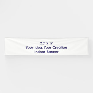Simple Professional 2.5' x 12' Indoor Banner