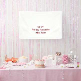 Simple Professional 2.5' x 4' Indoor Banner