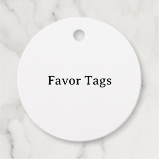 Simple Professional 2" Circle Favour Tags