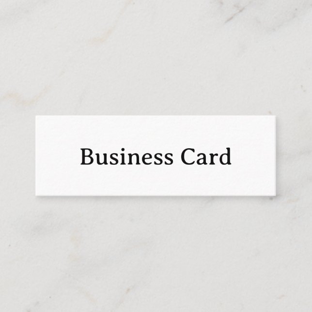 Simple Professional 3.0" x 1.0" Mini Business Card (Front)