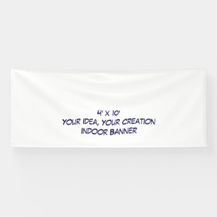 Simple Professional 4' x 10' Indoor Banner