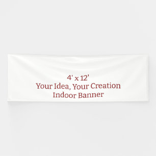 Simple Professional 4' x 12' Indoor Banner