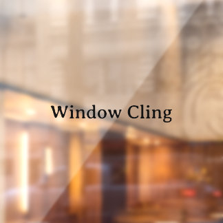 Simple Professional 5" x 5" Rectangle Window Cling