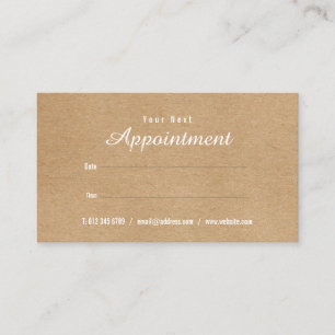 Simple Professional Appointment Reminder Card