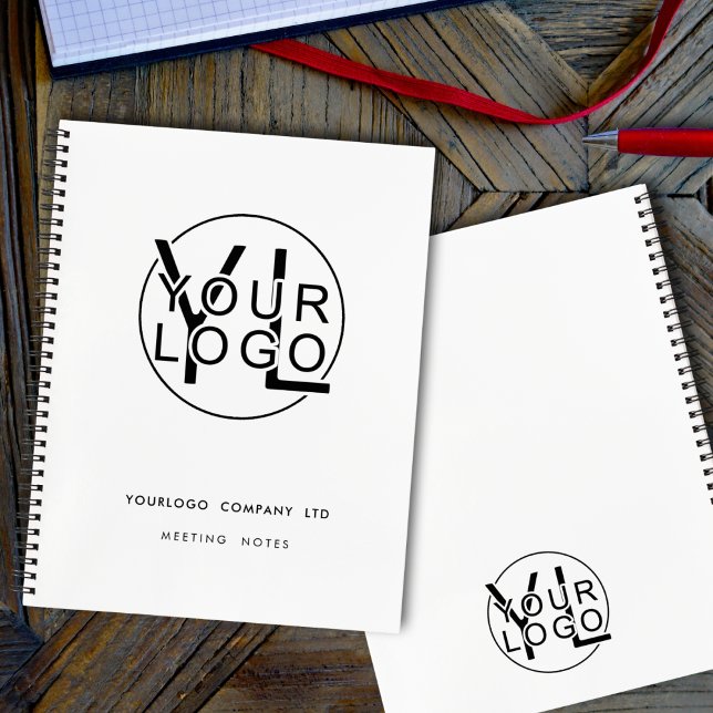 Simple Professional Black and White Business Logo Notebook (Creator Uploaded)